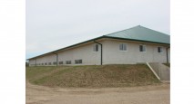 Straw bale arena near Guelph, Ontario